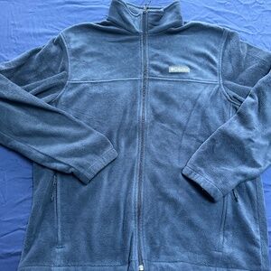 Men’s Columbia Full Zip Fleece, Blue, Size L